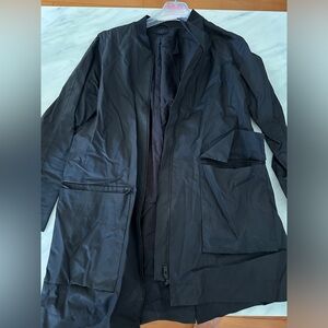 Cos black trend coat size 6